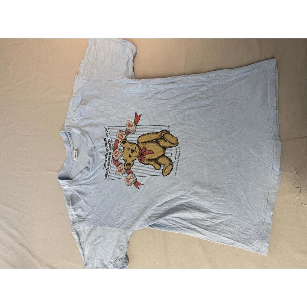 Vintage Teddy Bear Shirt 1984 Smithsonian Institution Museum